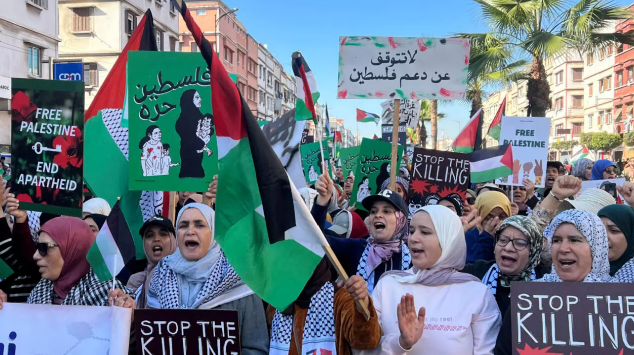 الإشادة بمشاركة المرأة المغربية في “أسطول الصمود” لكسر الحصار عن غزة