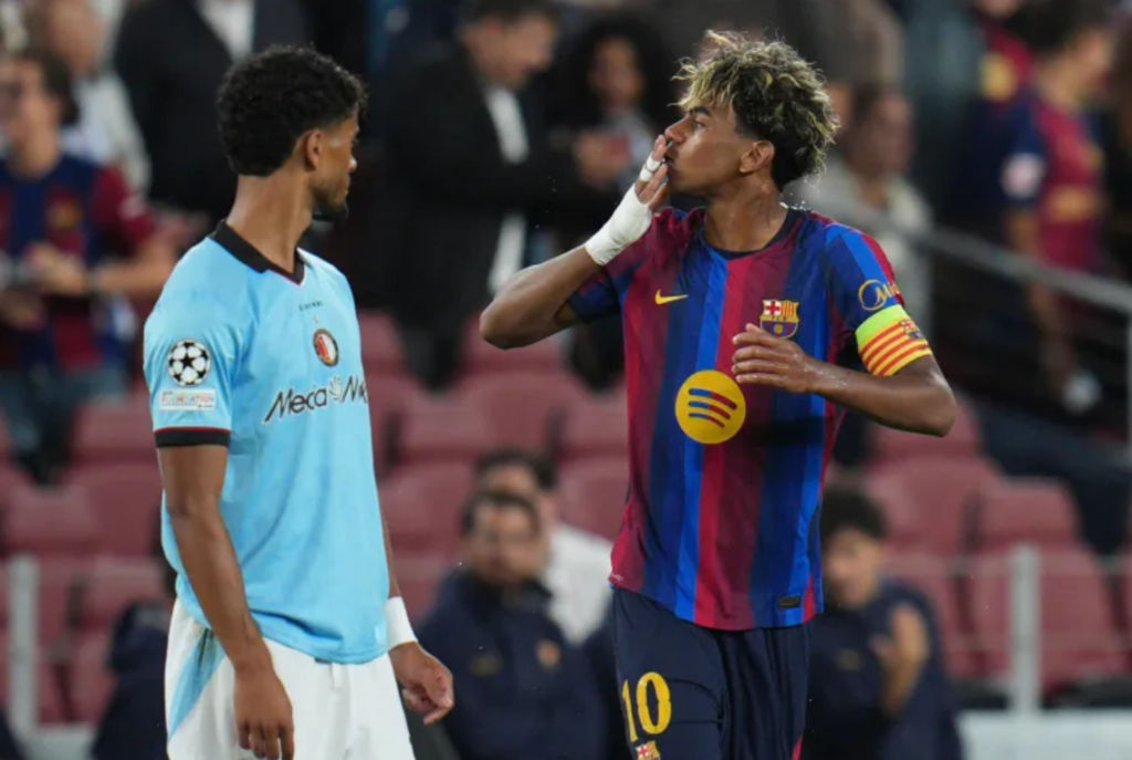 لامين جمال يدخل تاريخ برشلونة برقم قياسي جديد