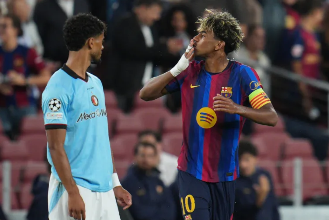 لامين جمال يدخل تاريخ برشلونة برقم قياسي جديد